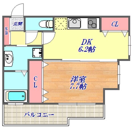 KAISEI神戸海岸通第2の物件間取画像